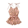 thumbnail image 1 of Gupgi Baby Summer Floral Printed Spaghetti Straps Button Open Jumpsuits, 1 of 5