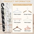 thumbnail image 2 of NOGIS Closet Organizers and Storage,College Dorm Room Essentials,Pack of 6 Multifunctional Organizer Magic Space Saving Hangers Organization for Wardrobe Closet (Black), 2 of 6