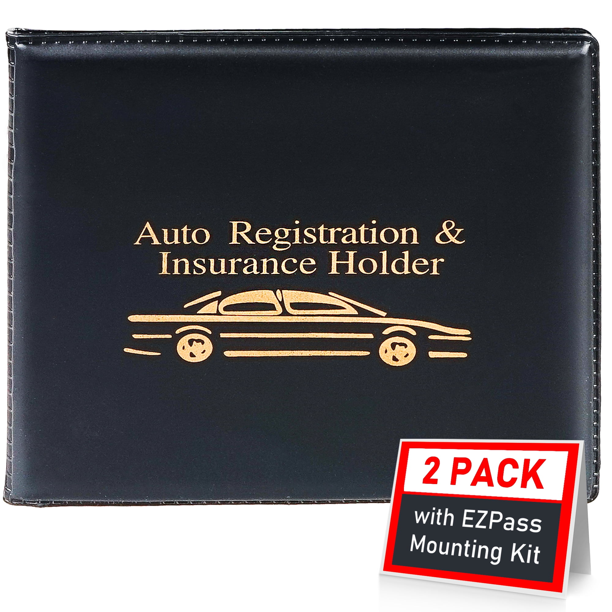 Trailer Automobile Essential Documents Wallet for Auto 4 Pieces Car Insurance and Registration Card Holder Truck