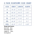 thumbnail image 6 of FEREMO Women Plus Size Nightgowns 2pc Short Sleeve Sleepwear Comfy Loose Sleepshirt with Pockets, 6 of 6