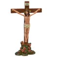 thumbnail image 2 of 13.5" Religious Inspirational "INRI" Jesus on Crucifix with Roses Christmas Table Top Decoration, 2 of 2