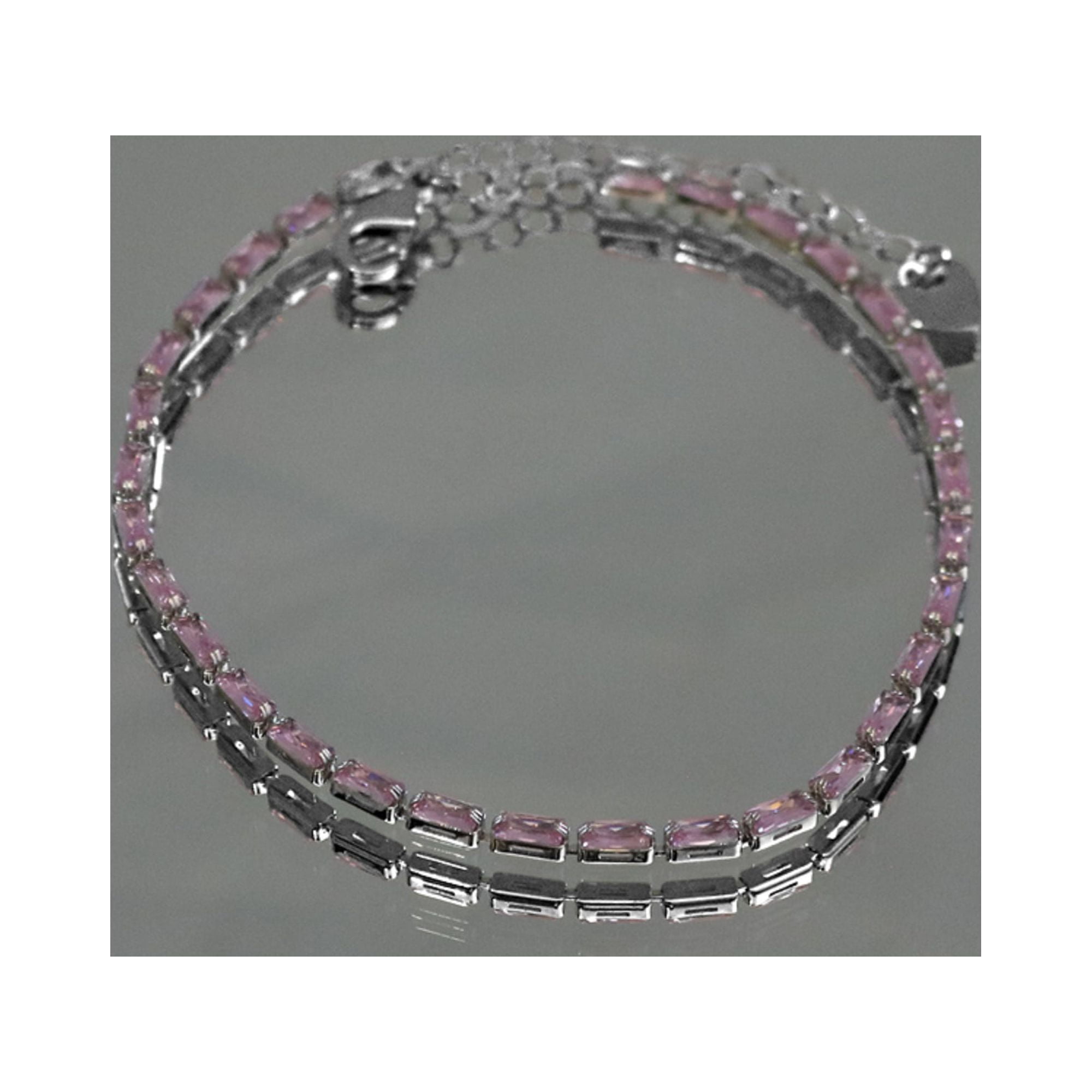 Kaash Customs CZ Fine Anklets for Women Silver Plated in Brass Metal