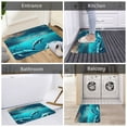 thumbnail image 5 of Sikiie Hawaiian Ship Dolphin Print Flannel Anti-slip Floor Mat 16x24in, Thickened Dustproof Entrance Door Mat Floor Mat for Kitchen, Bathroom, Laundry Room, 5 of 7