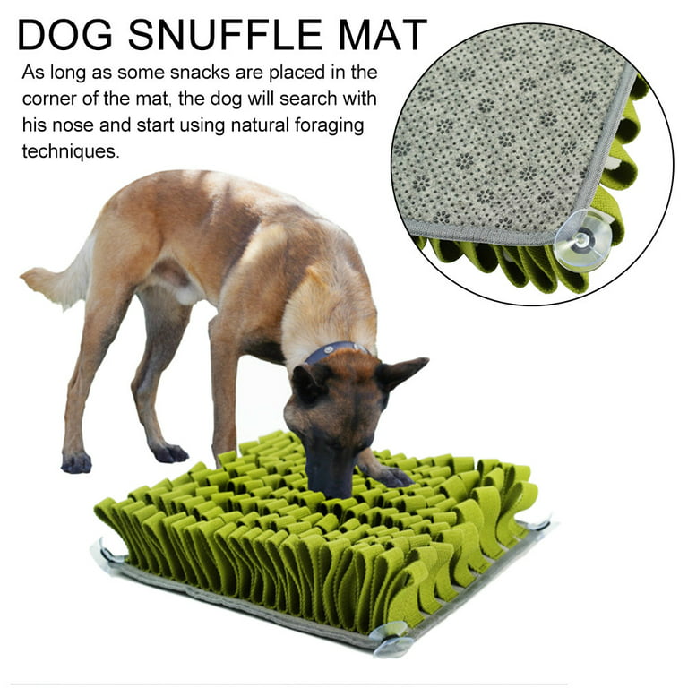 MOOGROU Snuffle Mat for Dogs,Silicone Interactive Dog Mat to Protect Dog's  Nose for Smell Training and Slow Eating,Encourages Natural Foraging Skills