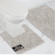 thumbnail image 1 of Juego de alfombras de baño GORILLA GRIP Soft Chenille de 2 piezas, color gris claro, 1 of 9