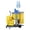 Gray/18 gal bag, Lid, Locking Cabinet, variant on Restaurantware-Clean Tek Professional 3-Shelf Janitor Cart With Wheels, 1 Cleaning Trolley With Cover And 18 Gallon Bag - Includes 1 Locking Cabinet, Heavy-Duty, Gray Plastic Janitorial Cart