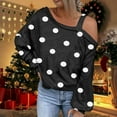 thumbnail image 2 of Besolor Cold Shoulder Tops for Women Long Sleeve Dressy Casual Ladies Blouses Loose Tunic Shirts Fall Clothes, 2 of 5