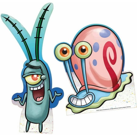  SpongeBob  Plankton  and Gary Standee Set of 2 Walmart com