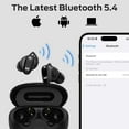 thumbnail image 7 of Monster Wireless Earbuds Bluetooth 5.4 Headphones, Comfortable Fit, Touch Control, Waterproof, 25H Playtime, Black, 7 of 7