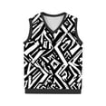 thumbnail image 3 of Handshe Men's Retro Printed Casual Business Knit V - Neck Vest, 3 of 5