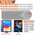 thumbnail image 2 of Decase for iPad 10.2 (2021/2020/ 2019),iPad 10.2 Case for Kids,Cute Football Pattern Shockproof Handle Stand Case for Apple iPad 9/8/ 7 Generation 10.2 Inch,Light Blue, 2 of 6