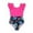 Hot Pink, variant on XEGLSBU Toddler Swimsuit Girl Neon Teen Kids Girls Swimsuits 1 Piece Kids Black Swimsuits Chest Pads Girl Sun Ruffler Sleeves Floral Prints Cute Swimwear Outfits Hot Pink Size 18-24 Months