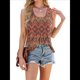 thumbnail image 1 of Camisetas Sin Mangas para Mujer, Holgadas, Informales, de Verano, con Ojales, Cuello Redondo, Básicas, Sin Mangas, A Geometría XL, 1 of 10