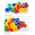 thumbnail image 4 of Bloques De Construcción De Tornillos Los juguetes de bloques de inserción de plástico mejoran las habilidades prácticas para niños y niñas (16 pares), 4 of 9