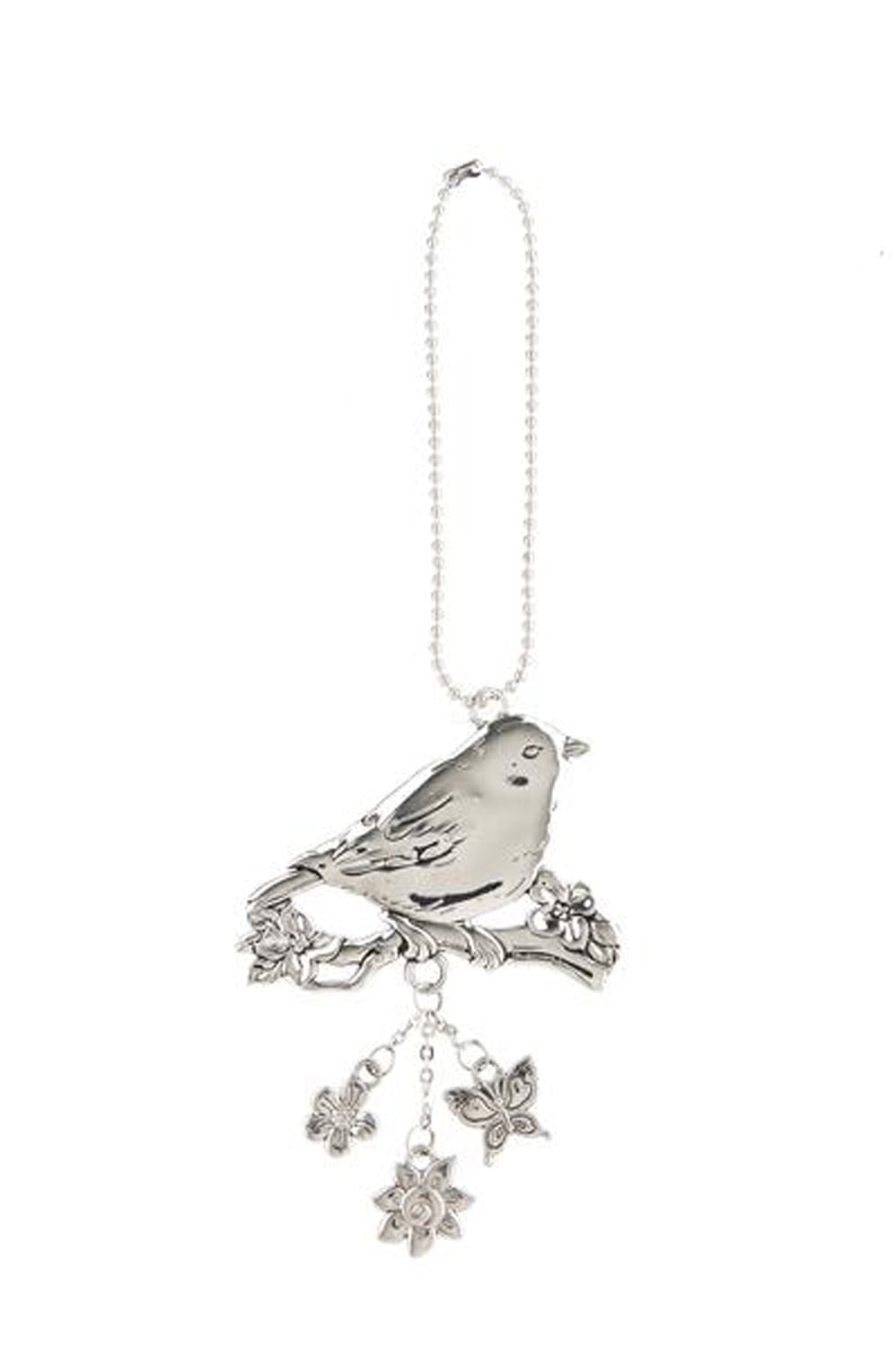 FIND BEAUTY IN EVERY DAY Metal Bird Ornament/Car Charm by Ganz 