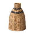 thumbnail image 2 of Rewenti Handmade Woven Rattan Plastic Vase Faux Wicker Flower Pot Table Centerpiece Home Decor for Living Room Shelf, 2 of 6