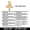 thumbnail image 2 of Archery Bow and Arrow Wood Mini Charms Shapes DIY Craft Jewelry - With Hole - 25mm (7pcs), 2 of 7