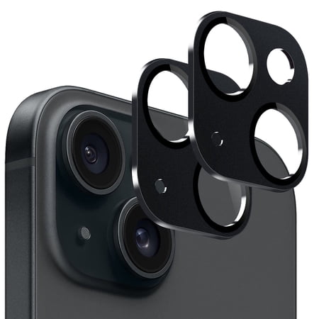 SaharaCase - ZeroDamage HD Flexible Glass Camera Lens Protector for Apple iPhone 15/15 Plus (2-Pack)