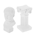 thumbnail image 4 of KALLORY White Resin Roman Column Figurine Set, Elegant Sculpture for Teacher Desk, Office, Home and Room Decoration, 4 of 8