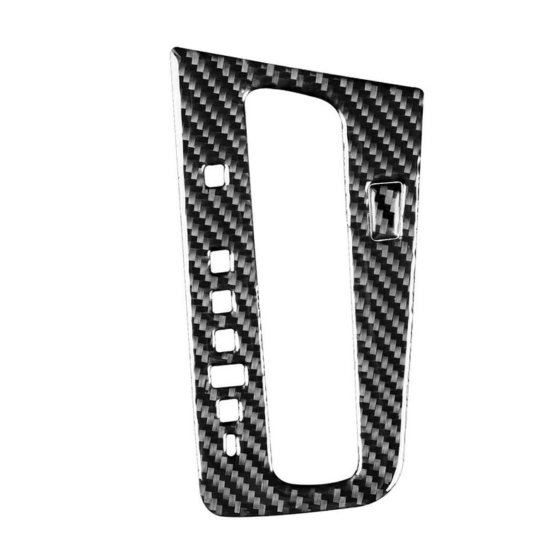 2-Piece Red Carbon Fiber Gear Shift Panel Cover Trim – Fits Honda Civic 9th Gen 2013-2015, Self-Adhesive