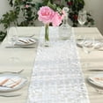 thumbnail image 2 of BalsaCircle 13"x108" Payette XL Sequin Table Runner White, 2 of 8