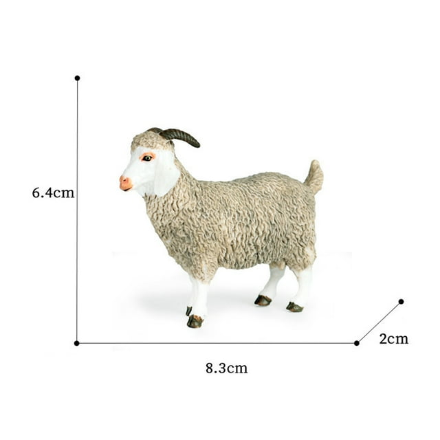 Realistic Poultry Animals Simulation Goat Alpaca Lamb Antelope Ranch Poultry Model PVC Action Figure Figurines Education Kid Toy