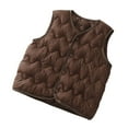 thumbnail image 1 of FAIWAD Kids Quilted Puffer Sleeveless Jacket Button Lightweight Padded Outwear for Boys Girls, 1 of 2