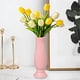 thumbnail image 1 of Botellas De Plástico Jarrón de plástico rosa para flores secas y húmedas, maceta decorativa de ratán tejido para decoración del hogar (1 unidad) JASKFLY, 1 of 9