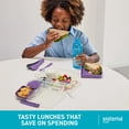 thumbnail image 6 of Sistema To Go, 1.65L/6.9 Cups, 1 Pack, Plastic Rectangular Bento Lunch with Yogurt Pot, Teal, 6 of 10