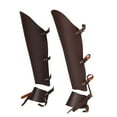 thumbnail image 3 of Medieval Greaves Boots Shoes Cover Protective PU for Photo Props Coffee, 3 of 7