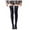 Black, variant on JeashCHAT Women Fashion Patchwork Ladies Cotton Patchwork Middle Tube Socks Stockings