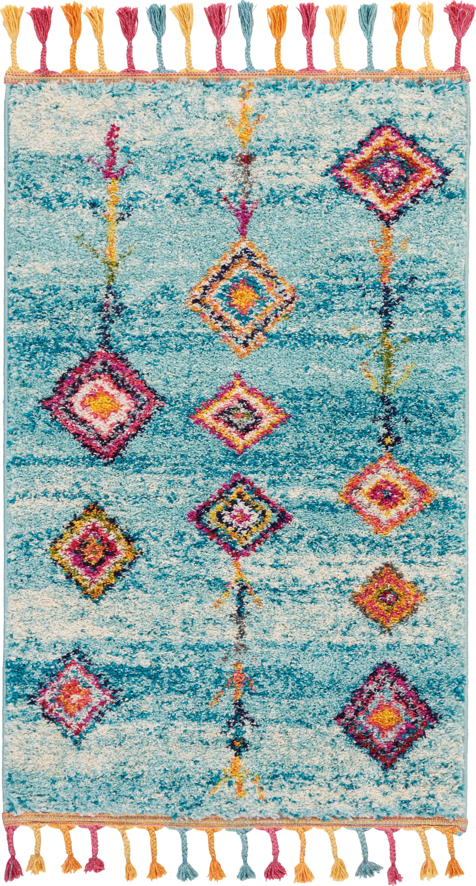 Nourison 2 X 4 Aqua Nomad Area Rug NMD04