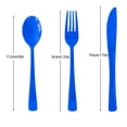thumbnail image 2 of KUNPENG Graduation Decorations 2026, Graduation Party Supplies, Graduation Cutlery, 25 Count, Blue Heavy Duty Disposable Plastic Knives, Class of 2026, Congrats Grad, 2 of 2