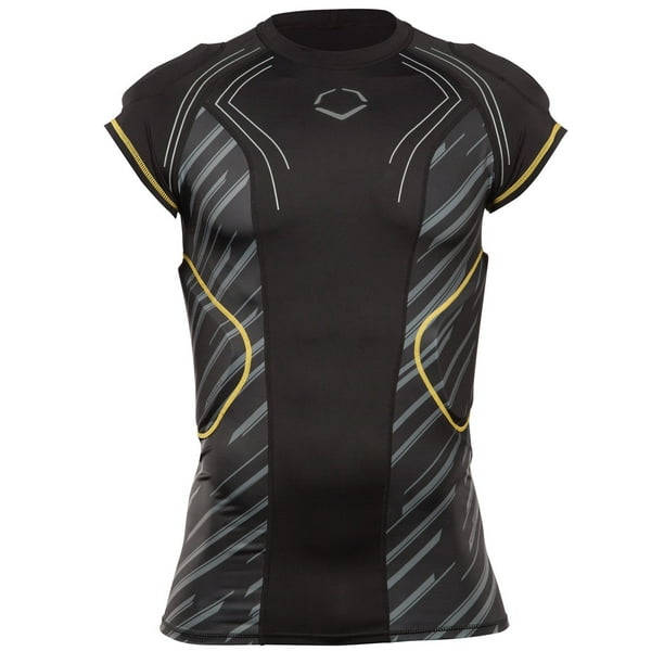 EVO SHIELD EvoShield CustomTech EvoAlpha Football Rib Shirt Black
