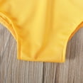 thumbnail image 4 of IROINNID Toddler Girls Sleeveless Solid Color Backless Cute Swimsuit, 4 of 9
