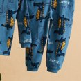 thumbnail image 4 of TOWED22 Toddler Boys Casual Fall 2Pcs Set Long Sleeve Print Pattern Pullover Tee Elastic Waist Joggers Soft Warm Outfits Clothes(Blue,18-24 M), 4 of 5