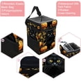 thumbnail image 2 of Cat Foldable Car Trash Bin with Lid, Leak-proof Mini Trash Can for Car, Hanging Storage Bag Included, 2 of 6