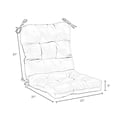 thumbnail image 3 of Porch Cojín para Asiento y Respaldo de Rayas de Zafiro para Exteriores, 3 of 4