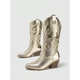 thumbnail image 4 of Western Style Booties With Embroidery And Chunky Heels, 4 of 4