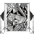 thumbnail image 2 of ABPHOTO Polyester Graphic Pattern Photography Backdrops Black White Background Studio Props Wall Photography Background 5x7ft, 2 of 5