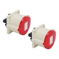 thumbnail image 3 of Conector impermeable, 2 piezas, conector industrial, conector de clavija, conector de alimentación industrial, diseño aerodinámico, 3 of 9