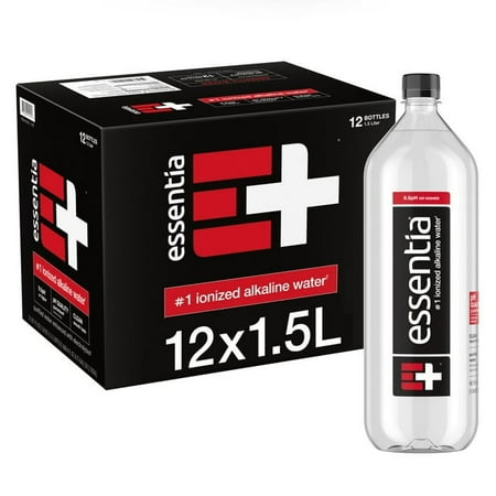 Essentia Ionized Alkaline Bottled Water, 1.5 Liter Bottles, 12 Pack