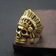 thumbnail image 3 of de plateada de material acero inoxidable plateado indio 3D Rock de para hombre Tamaño ornamental US7- Tamaño 10 Fernando Anillo de calavera india, 3 of 8