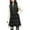 Black Vest, variant on Htigea Women's Padded Vest Sleeveless Quilted Hooded Jacket Fall Winter Warm Long Coat with Pocket Black M