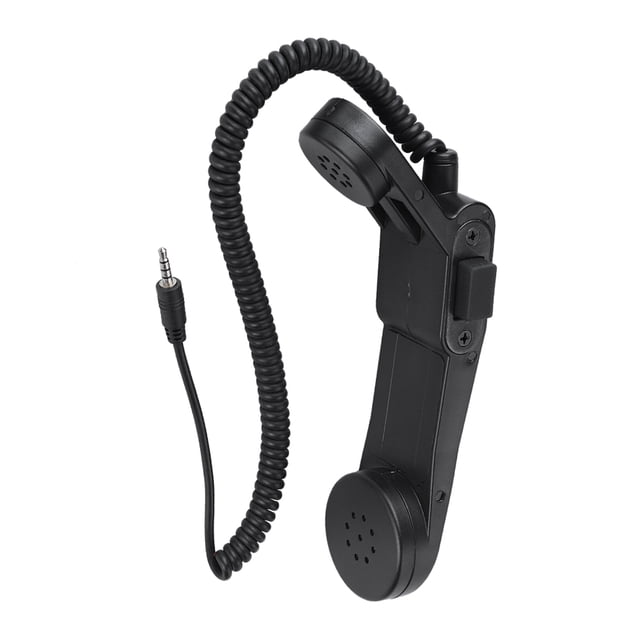 Micrófono de altavoz PTT NikouMX con conector de 3,5 mm y micrófono de hombro