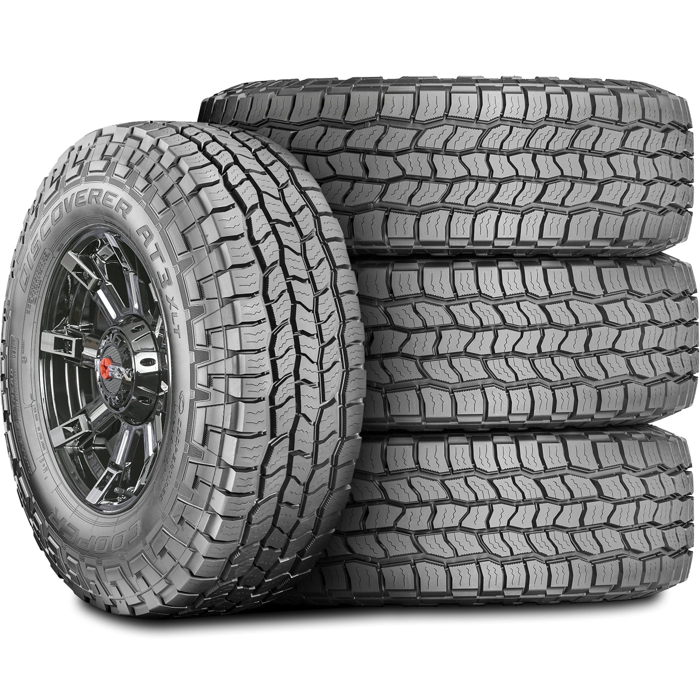 Set of 4 (FOUR) Cooper Discoverer AT3 XLT 275/55R20 Load E 10 Ply A/T All  Terrain Tires 