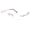 Grey, variant on Flexible Optical Hinged Gold Eyeglasses Frames, Lightweight Titanium Rimless Glasses for Men Women
