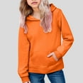 thumbnail image 2 of KPOPLK Girl Zip up Hoodie Sweatshirt Soft Fuzzy Fleece Jacket with Pocket for Girls 5-16 Years(3-4 Years,Orange), 2 of 6