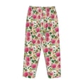 thumbnail image 5 of Xecao Rose Flowers Women's Straight Lounge Pajama Pants: The Epitome of Relaxed Sleepwear, 5 of 9