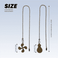 thumbnail image 6 of 4Pcs Ceiling Fan Pull Chain Set,Bulb and Pattern Extension Pendant 12 Inch(Antique Bronze), 6 of 9
